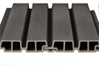 PuraTech 55 composiet dubbel profiel 3,3 x 17,0 x 290 cm, dark grey, fijne houtnerf