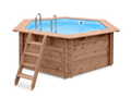 Luxe houten zwembad Mambo Beach 355 x 307 x 116 cm
