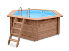 Luxe houten zwembad Mambo Beach 355 x 307 x 116 cm