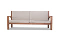Teak modulaire lounge set Tambora – Bank incl. kussens - 195 x 80 x H85cm