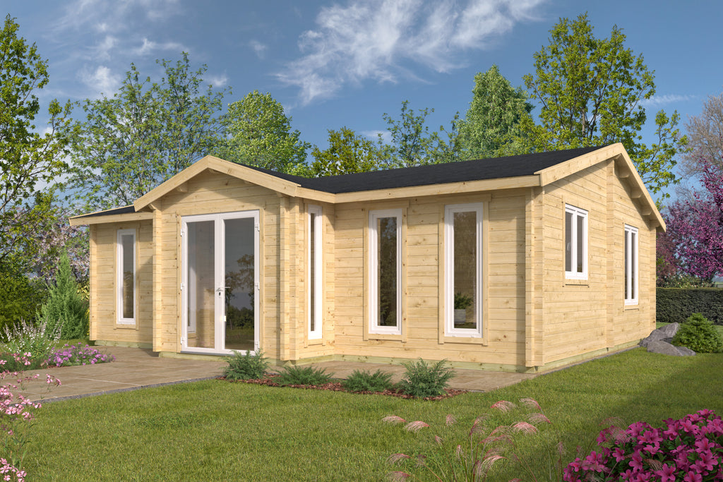 Blokhut - Tuinhuis Mullingar | 70 mm | vuren groen geïmpregneerd
