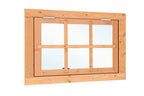 Douglas uitzetraam 6-ruits B900xH700mm buitenmaat (rvs beslagset)