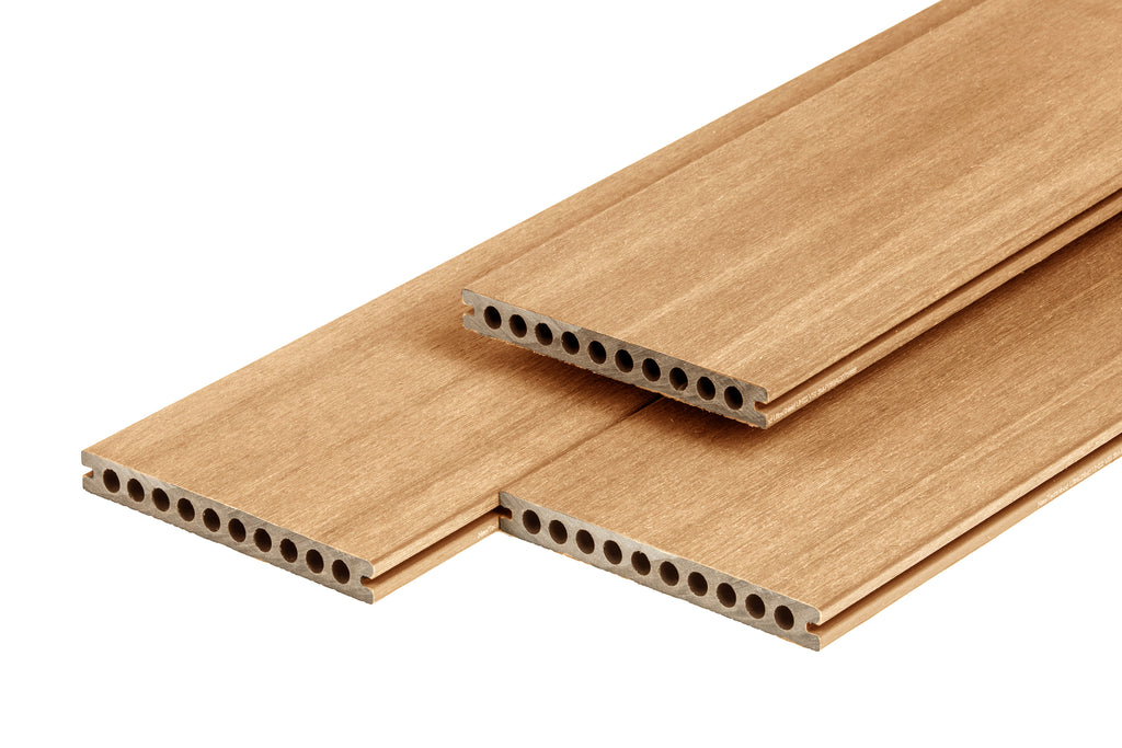 PuraShield composiet vlonderplank 2,3 x 21,0 x 300 cm, cedar, semi-massief, fijne houtnerf, clip systeem