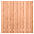 Tuinscherm Zwarte Woud, douglas, RVS-geschroefd, 21-planks (19+2) 180 x 180 cm