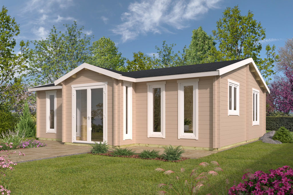 Blokhut - Tuinhuis Mullingar | 70 mm | vuren bruin geïmpregneerd