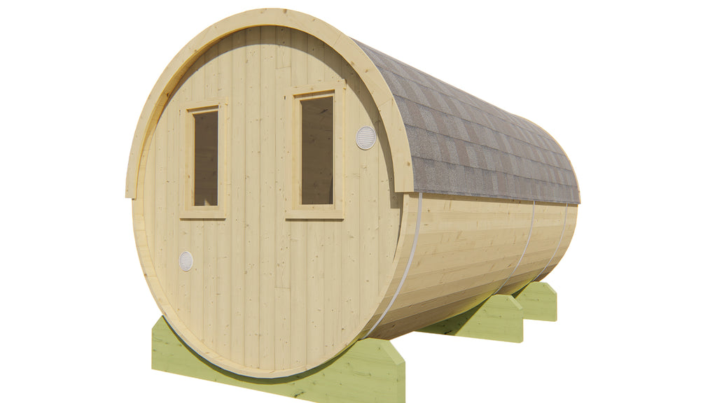Saunabarrel | Ø205 x 400 cm | 38 mm | onbehandeld vuren