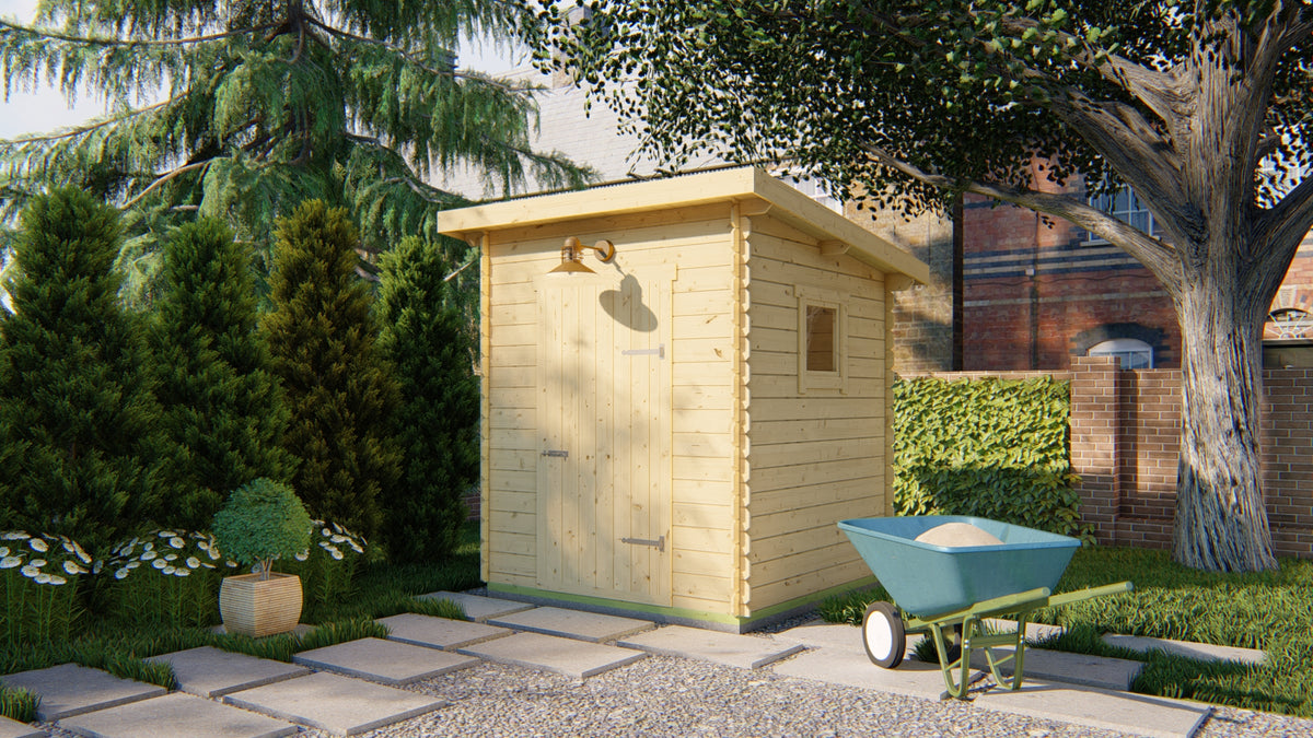 Blokhut - Tuinhuis Eigo | 19 mm | vuren Red Class Wood geïmpregneerd