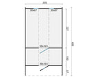 Saunabarrel | Ø205 x 400 cm | 38 mm | onbehandeld vuren