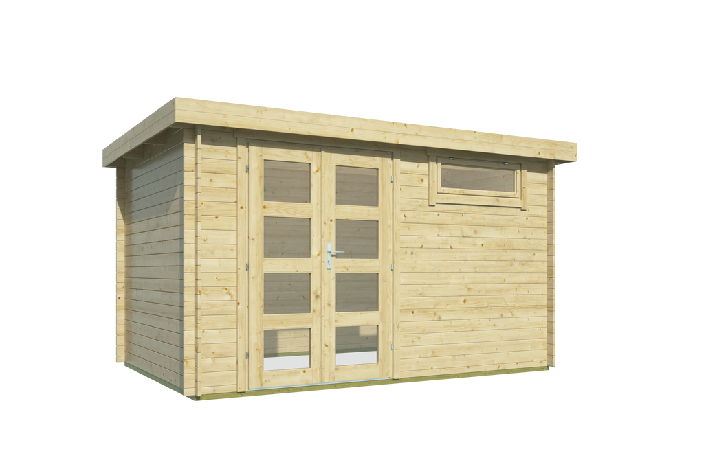 Blokhut - Tuinhuis Ulmod | 28 mm | Red Class Wood geïmpregneerd