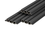 PuraTech 30 composiet triple profiel 3,3 x 17,0 x 290 cm, ebony black, fijne houtnerf