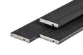 PuraShield composiet eindplank  2,3 x 13,8 x 300 cm, ebony black, fijne houtnerf, clip systeem