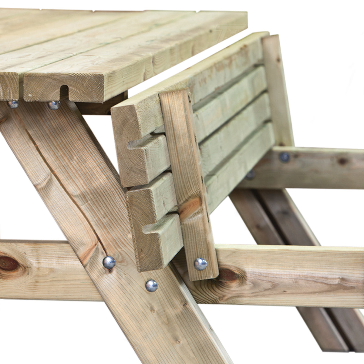 Picknicktafel Extra 200 cm vuren gedroogd, groen geïmpregneerd