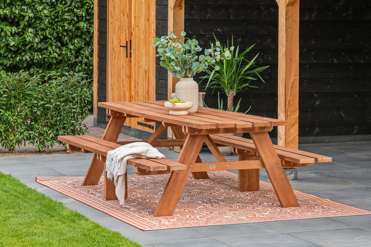 Hardhouten picknicktafel Giant