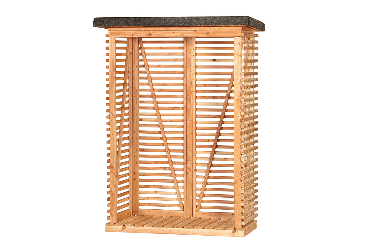 Openhaardhout berging, douglas B145 x D80 x H190 cm