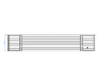 Luxe houten zwembad Cas Abou 814 x 460 x 138 cm