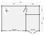 Blokhut - Tuinhuis Meg | 44 mm | honinggeel geïmpregneerd