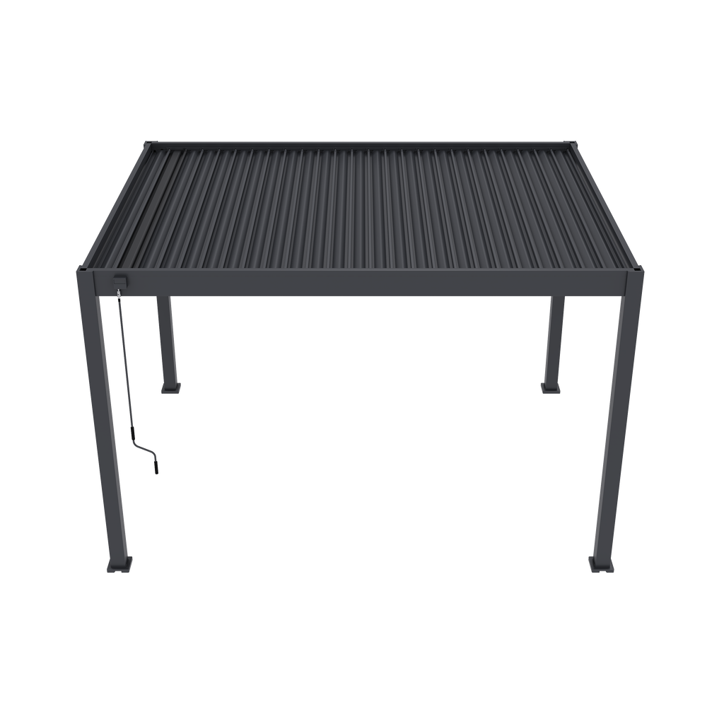 Tuindeco Advance line vrijstaande aluminium overkapping 300 x 400 x 255 cm antraciet