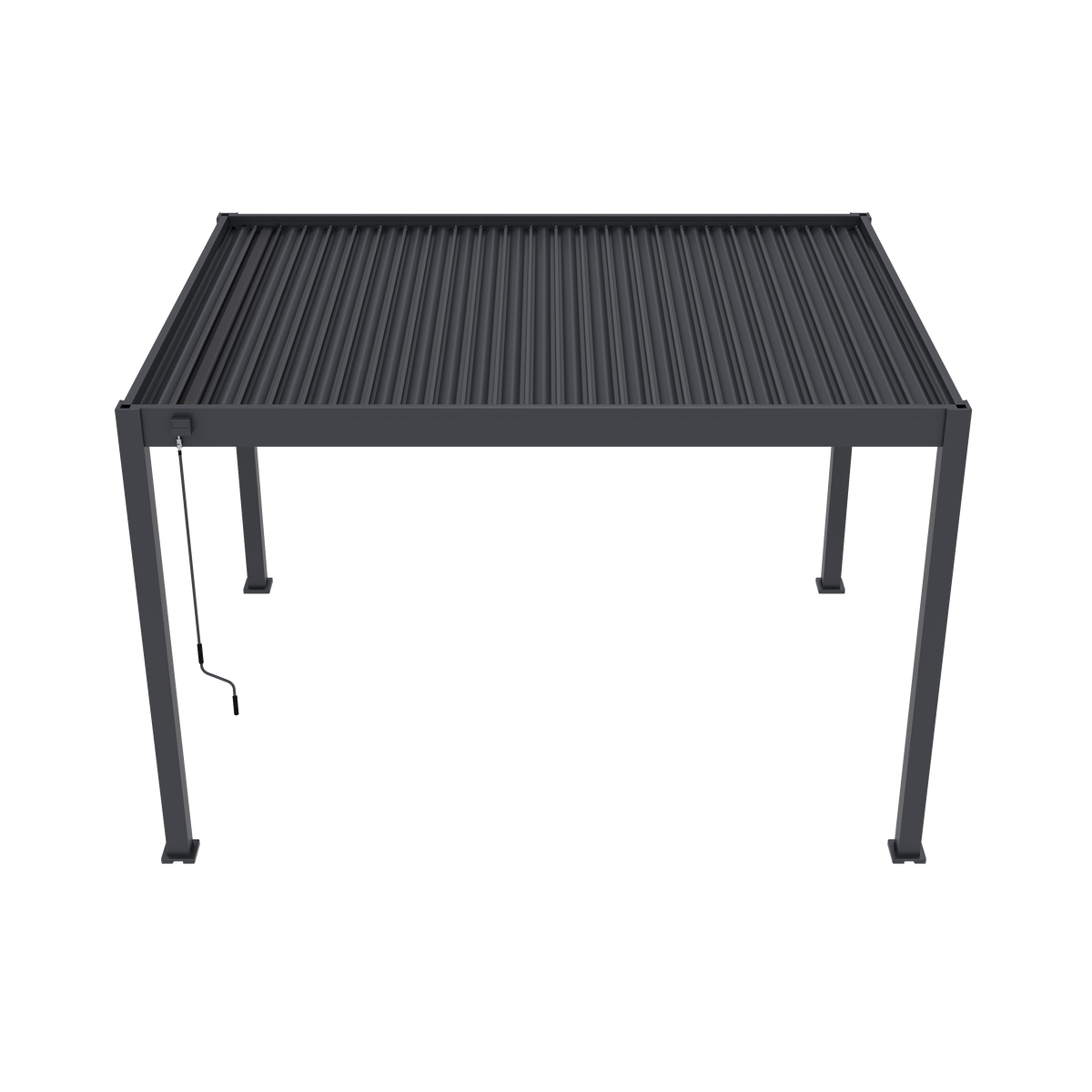 Tuindeco Advance line vrijstaande aluminium overkapping 300 x 400 x 255 cm antraciet