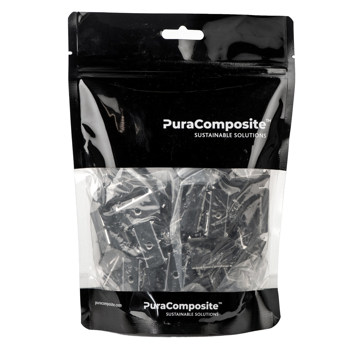 PuraFix vlonderplank clip RVS zwart voor blinde bevestiging - set 100 stuks