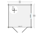 Blokhut - Tuinhuis Valery | 19 mm | vuren Red Class Wood geïmpregneerd