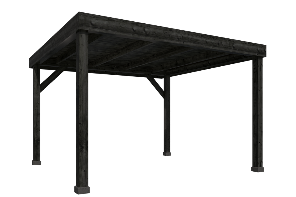 DHZ Rijssen Douglas 400 x 400 cm zwart geïmpregneerd