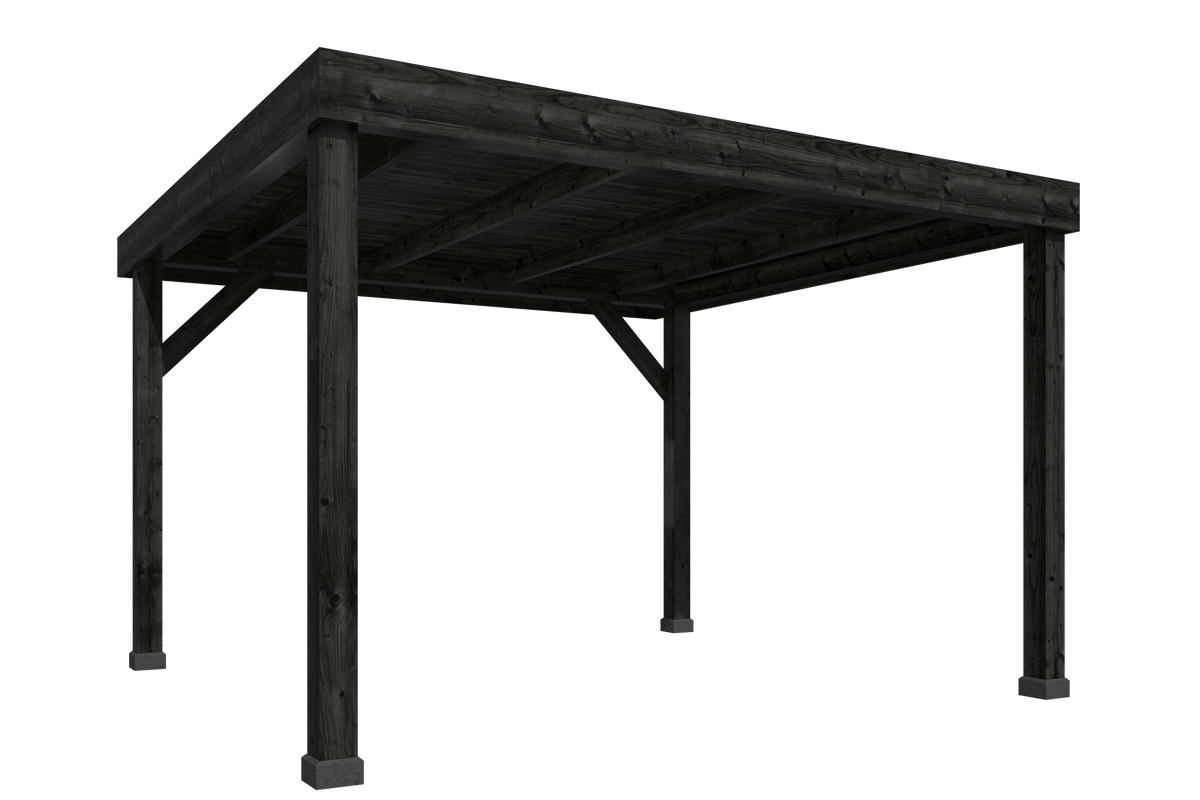 DHZ Rijssen Douglas 400 x 400 cm zwart geïmpregneerd