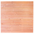Rhombusscherm Klagenfurt, douglas, RVS-geschroefd, enkelzijdig bekleed, 30-planks (26+4) 180 x 180 cm