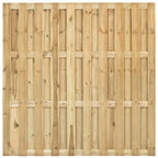 Tuinscherm Ermelo, groen geïmpregneerd grenen, geniet, 23-planks (19+4) 180 x 180 cm