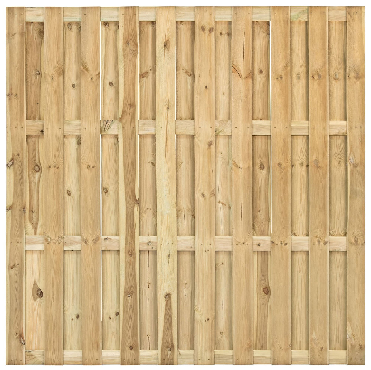 Tuinscherm Ermelo, groen geïmpregneerd grenen, geniet, 23-planks (19+4) 180 x 180 cm