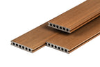PuraShield composiet vlonderplank 2,3 x 13,8 x 500 cm, teak, semi-massief, fijne houtnerf, clip systeem