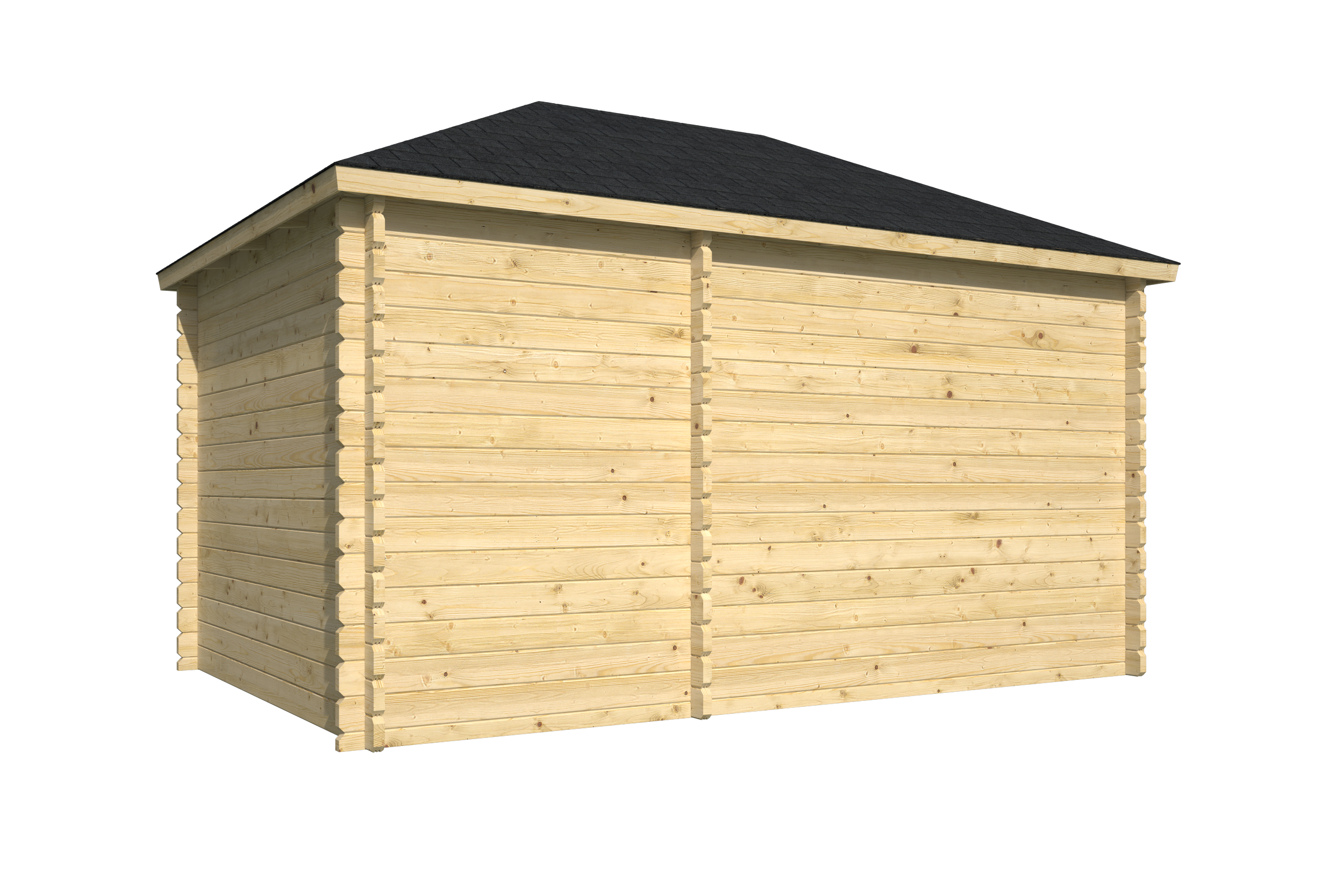 Blokhut - Tuinhuis Agnes | 44 mm | vuren onbehandeld