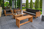 Teak loungeset Riverside 3-zits bank incl. kussens