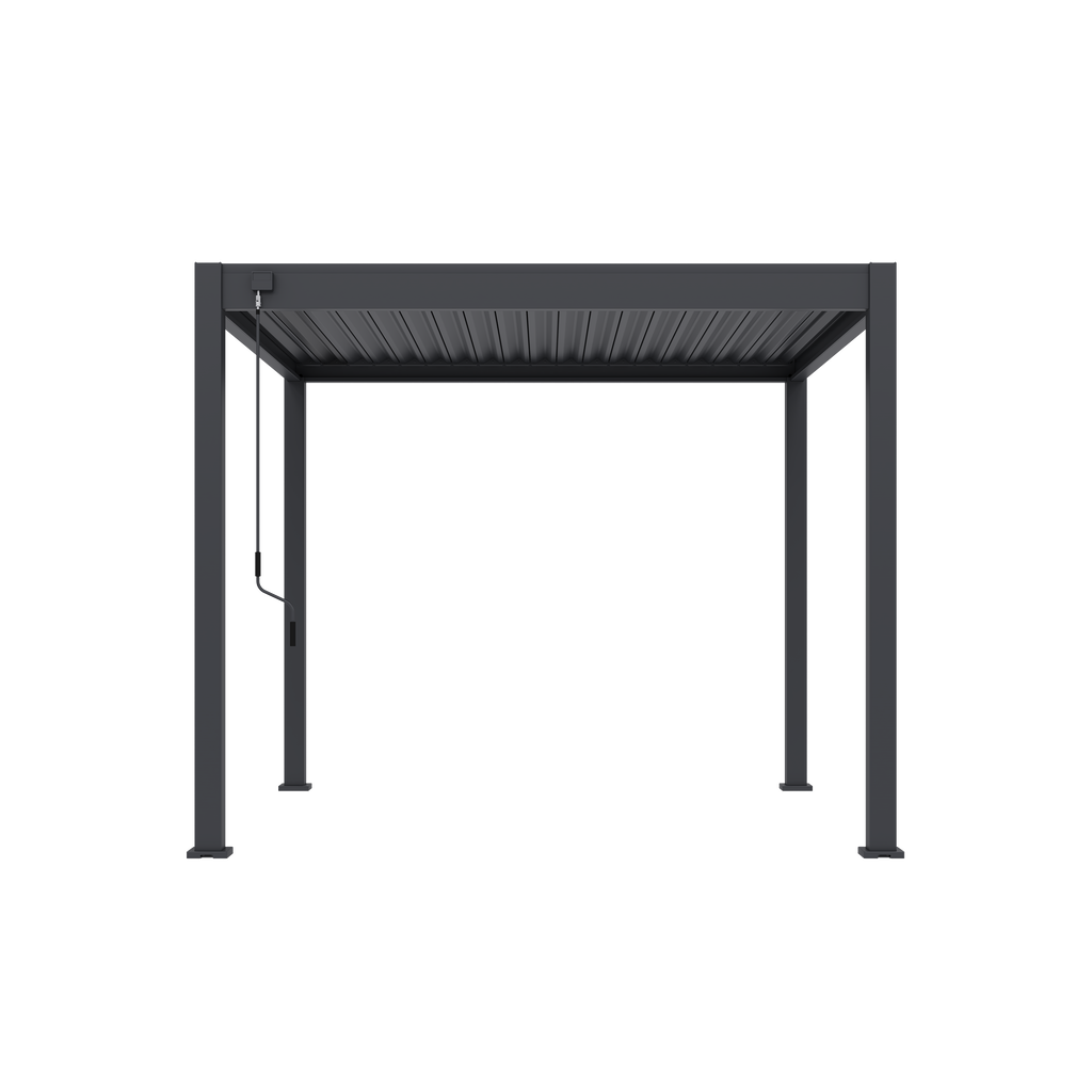 Tuindeco Advance line vrijstaande aluminium overkapping 300 x 300 x 255 cm antraciet