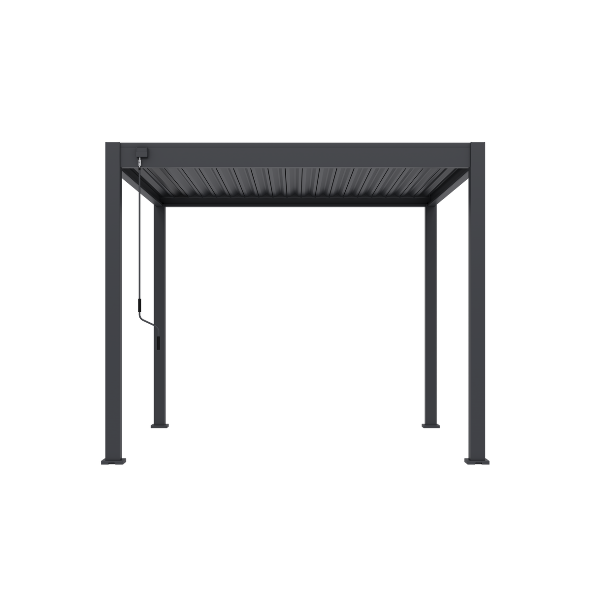 Tuindeco Advance line vrijstaande aluminium overkapping 300 x 300 x 255 cm antraciet