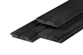 Douglas dubbel profiel 1,9 x 13,0 x 400 cm, gedroogd, zwart gespoten