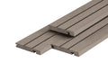 PuraDock composiet eindprofiel 2,2 x 14,6 x 290 cm, light grey, massief, 1 zijde 1 groef, 1 zijde 2 groeven, clip systeem
