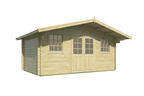 Blokhut - Tuinhuis Rika | 44 mm | vuren groen geïmpregneerd