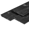 Douglas wand type B Zweeds rabat zwart gespoten horizontaal 200tm250x224cm incl. regelwerk
