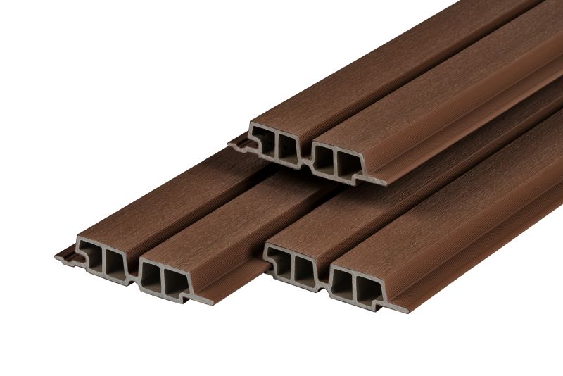 PuraTech 55 composiet dubbel profiel 3,3 x 17,0 x 290 cm, ipé, fijne houtnerf
