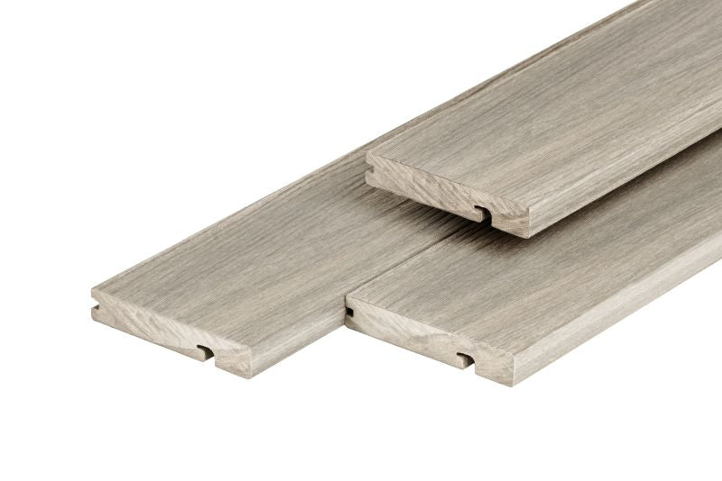 PuraShield composiet vlonderplank kantplank 2,3 x 13,8 x 300 cm clip systeem, light grey