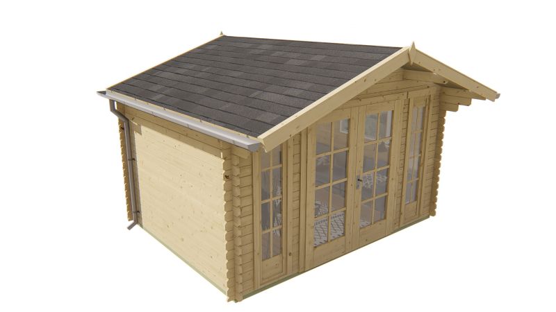 Blokhut - Tuinhuis Mimir | 28 mm | Red Class Wood geïmpregneerd