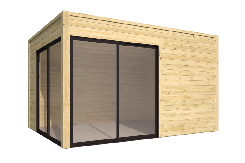 Blokhut - Tuinhuis Rico | 28 mm | vuren Red Class Wood geïmpregneerd