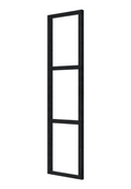 Steellook glaswand B45 x H212 cm, zwart