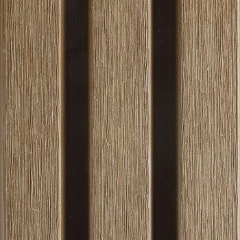PuraTech 30 composiet triple profiel 3,3 x 17,0 x 290 cm, teak, fijne houtnerf