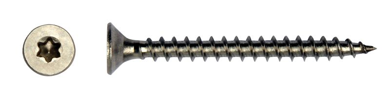 FixGard spaanplaatschroef - RVS304 5,0 x 50 mm Tx25 (Doos 200 stuks)