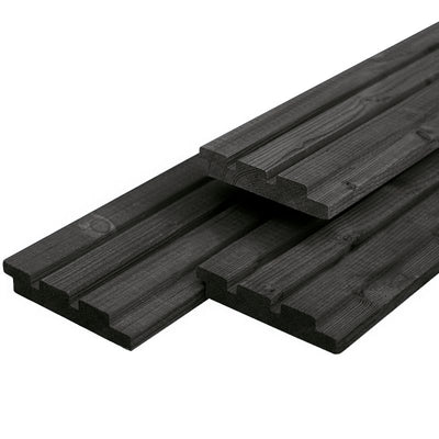 Douglas wand type D triple profiel zwart gespoten verticaal 300tm350x224cm incl. regelwerk