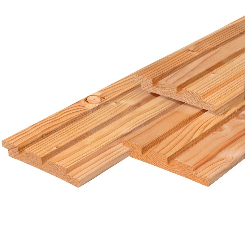 Douglas wand type A dubbel profiel verticaal 200x224cm incl. regelwerk