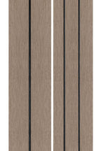 PuraDock composiet vlonderplank 2,2 x 14,6 x 390 cm, light grey, massief, 1 zijde 1 groef, 1 zijde 2 groeven, fijne houtnerf, clip systeem