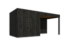 KubeLine + luifel 280 x 687 cm, zwart